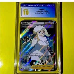 Melony 2021 Pokemon Chilling Reign 195/198 Full Art CGC 10 SLAB